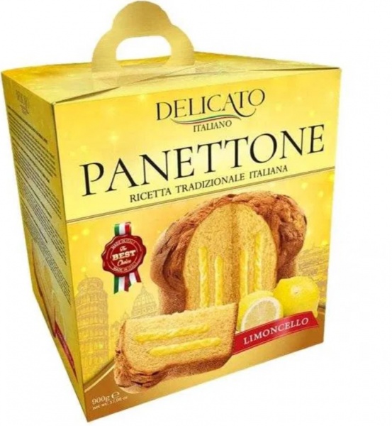 Кекс великодній Delicato Панеттоне з лимонним кремом 900г
