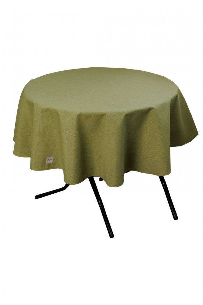 Скатертина Ботаніка Ø 160 см олива La Nuit