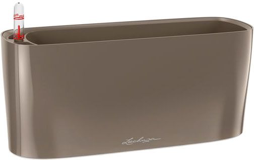 Кашпо Lechuza Delta 15466 овальный 2 л серо-коричневый 