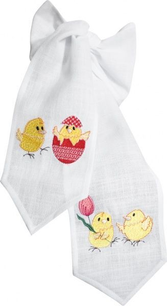 Бант Едельвіка пасхальний 422-19/00 13x142 см білий 