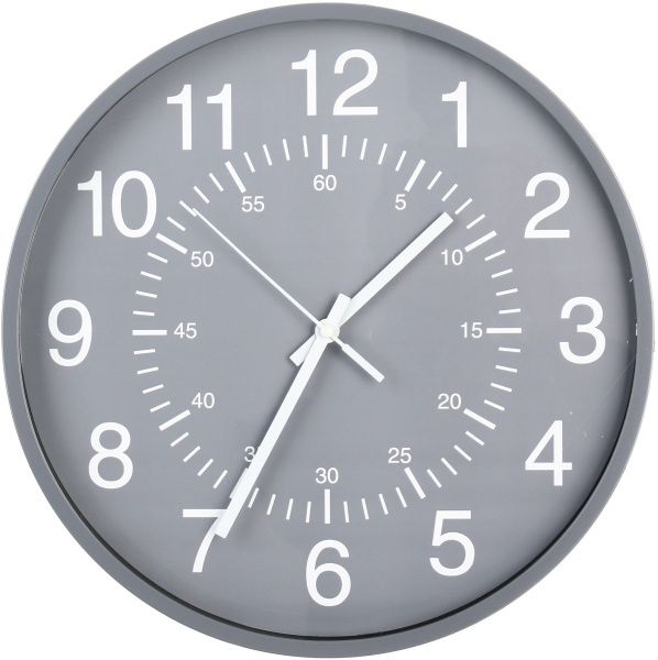 Часы настенные Timer 30,5x4,1 см серый