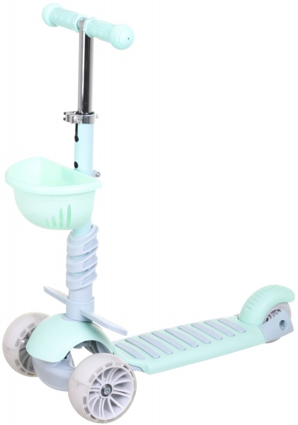 Самокат-трансформер MaxxPro kids детский 3в1 мятный PT1906/black 