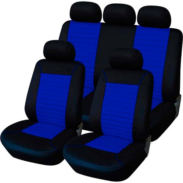 Комплект чохлів на сидіння універсал Auto Assistance АА1800-2 чорний із синім