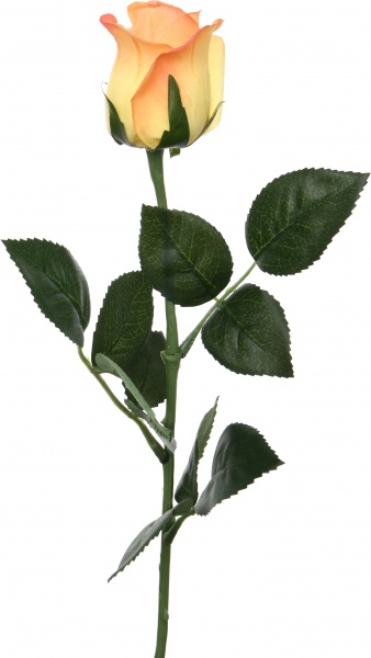 Растение искусственное Роза Патио тигрово-розовый S022B9