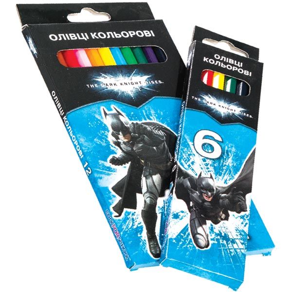 Олівці кольорові Batman Cool For School 6 шт
