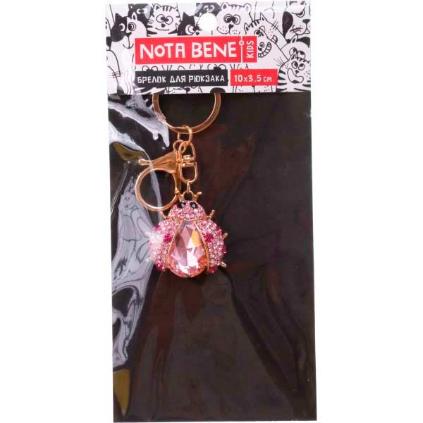 Брелок для рюкзаков Nota Bene Божья коровка 10х3,5см