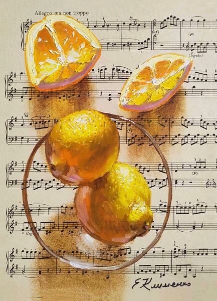 Репродукция Лимоны 35x50 см Арт Фемелі 