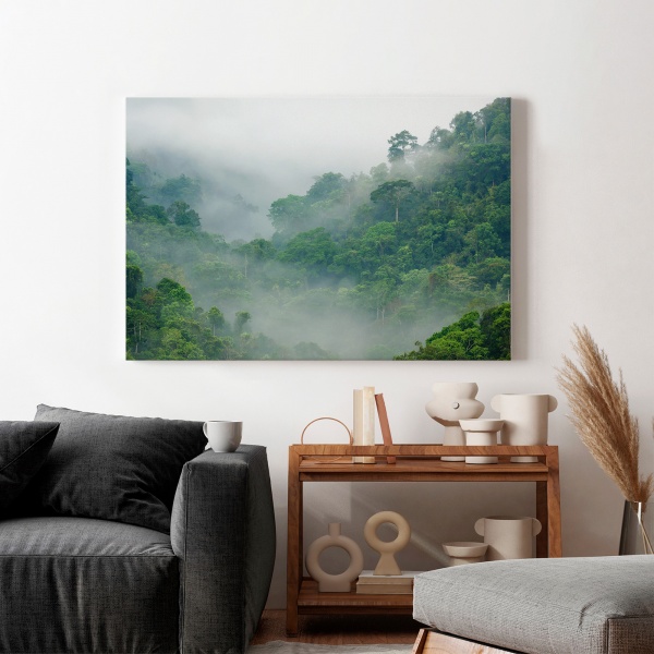 Картина на холсте Лес в тумане 110x70 см WS Holst 14082227,2 
