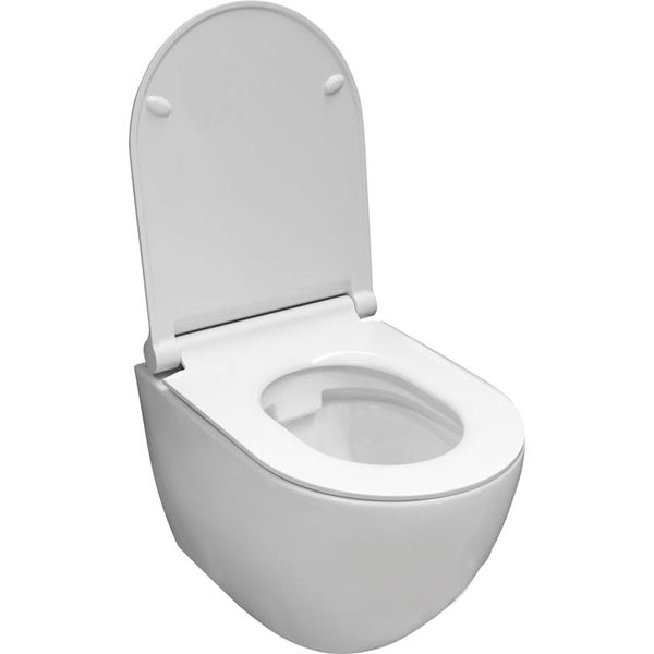 Унитаз подвесной Ego Pride Rimless с сиденьем S/C Slim