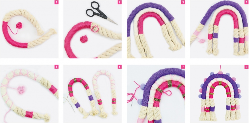 Набор для творчества Mebo Мотанка из пряжи Радуга 1021-02