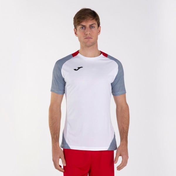 Футболка Joma ESSENTIAL II T-SHIRT WHITE-DARK NAVY S/S 101508.203 2XL-3XL білий