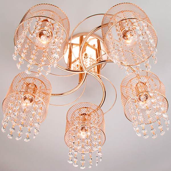 Люстра потолочная Strotskis Bonnie 30137/5 5x60 Вт E27 золото 