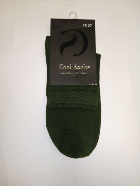 Шкарпетки чоловічі Cool Socks 17305 р. 25-27 хакі 1 пар 