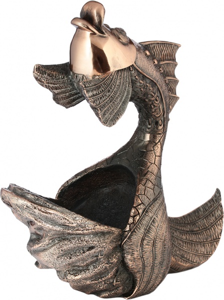 Статуэтка-держатель для бутылки Золотая рыбка Е357