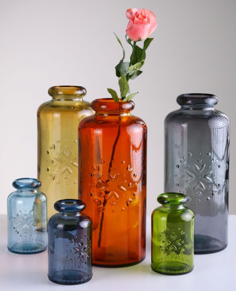 Ваза скляна темно-сірий ALPINE San Miguel