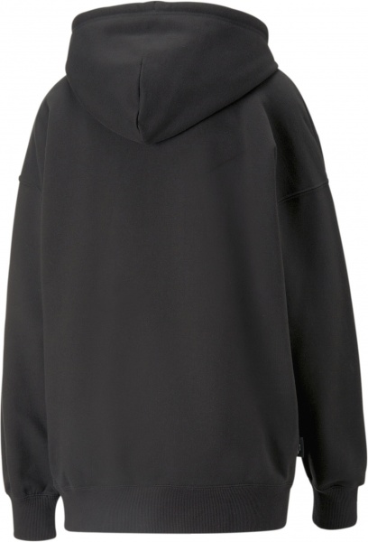 Джемпер Puma DOWNTOWN OVERSIZED GRAPHIC HOODIE TR 53836301 р. S чорний