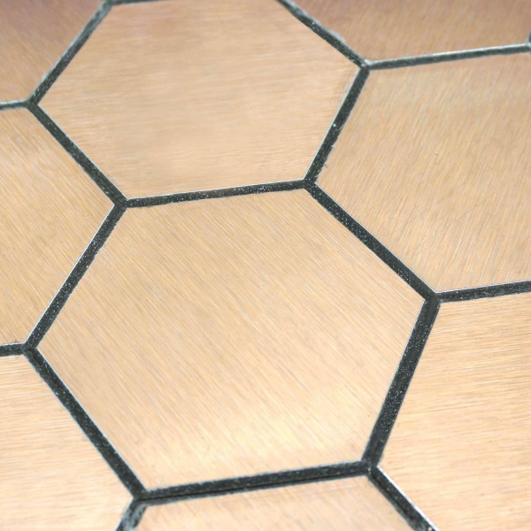 Декоративна панель EMERGO самоклеюча Шестигранна XL Мідь Home Inspire 