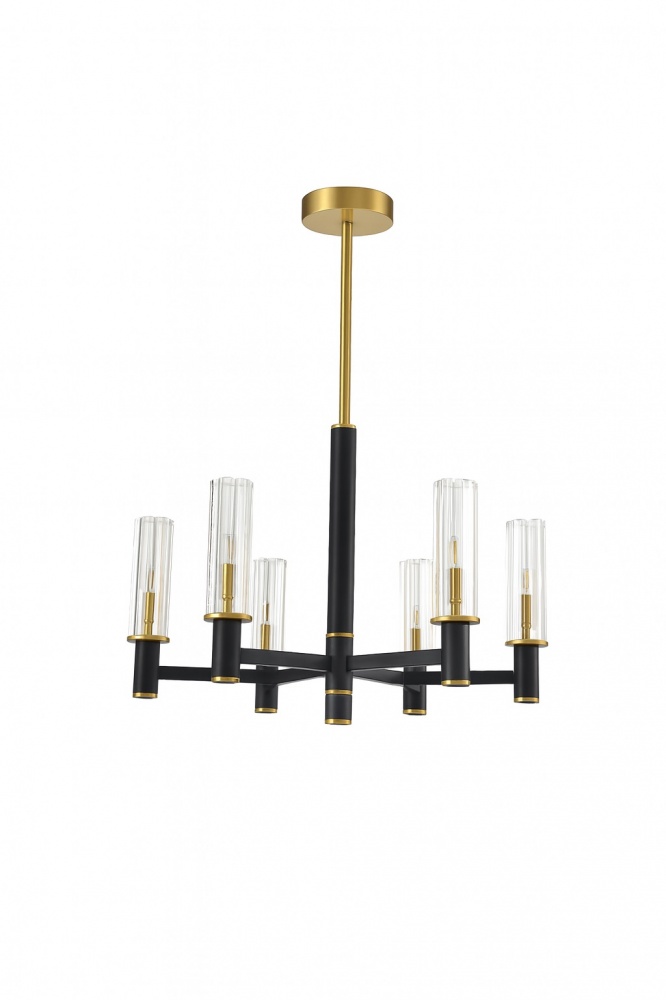 Люстра стельова Sensio Rivola 6xG9 чорний/золото PR-PL241026-6.1