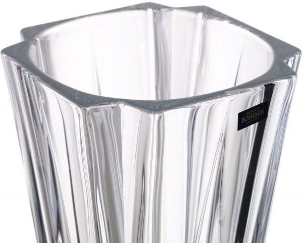 Ваза Metropolitan скляна прозора 35 см Bohemia