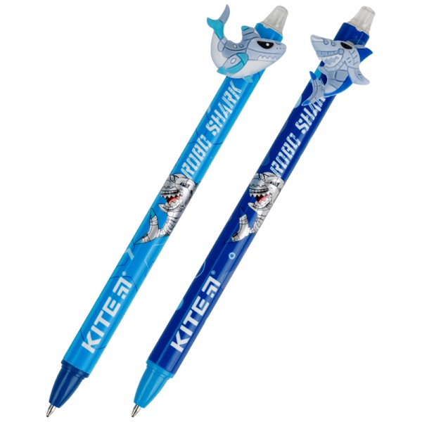Ручка кулькова KITE Shark синя 60897 