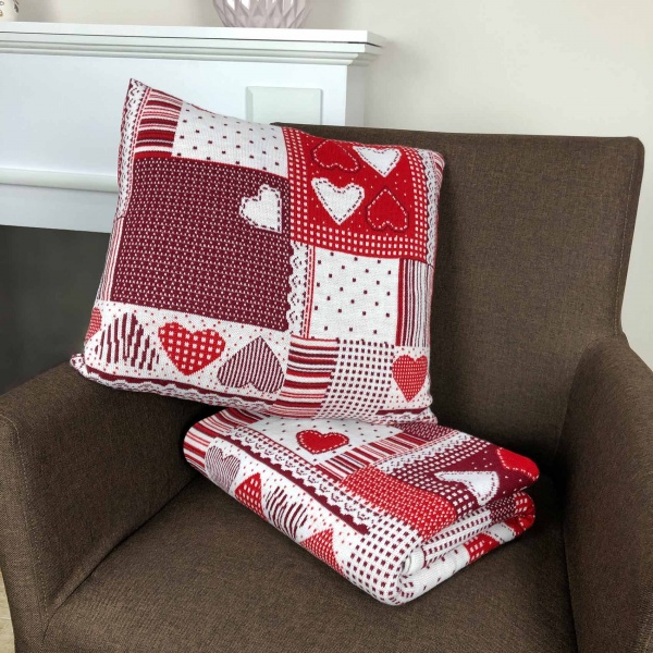 Подушка декоративная Мереживо 45x45 см 120 Красная 