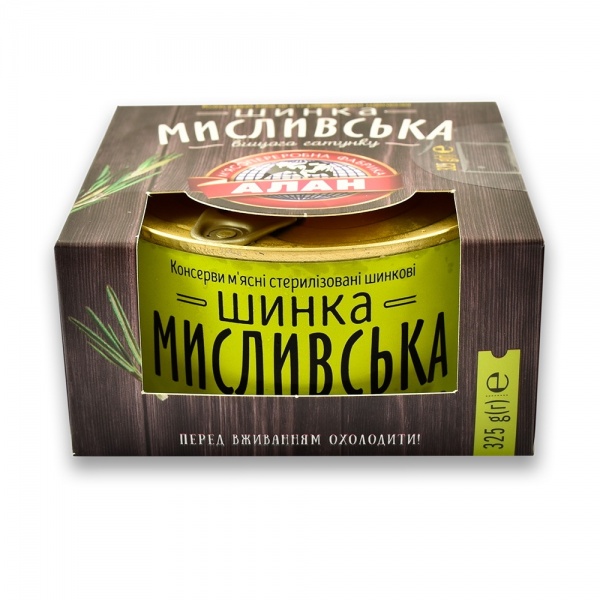 Консерва Алан Ветчина Охотничья 325 г 