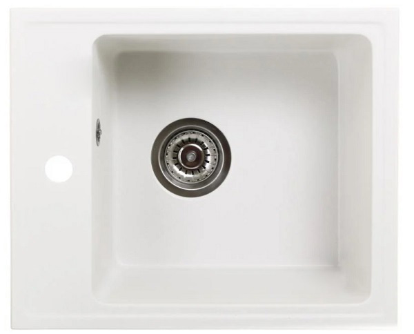 Мойка UP! (Underprice) из кварцевого песка KAPPA white 41x49x21 KP410W