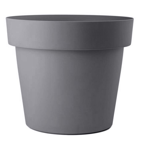 Горщик пластиковий Sanja-Ippi Мелроуз круглий 6 л антрацит 