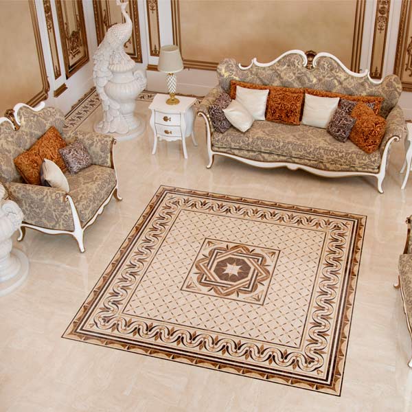 Плитка Golden Tile Petrarca Chateau Massive M91643 400x400 мм бежевая 2 гатунок