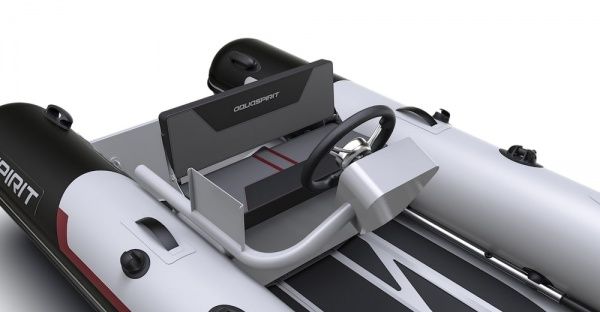 Лодка надувная Aquaspirit Spirit S320C серый с красными вставками