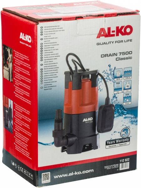 Насос дренажный AL-KO Drain 7500 classic 112822 112822 