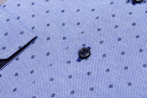 Сорочка дитяча Легпромторг 21548 р.152 блакитний із принтом 