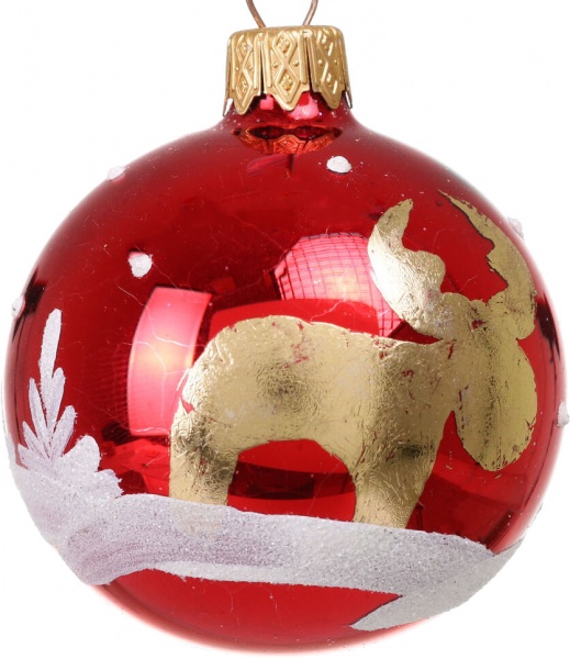 Шар новогодний мульти d 60 мм в ассортименте