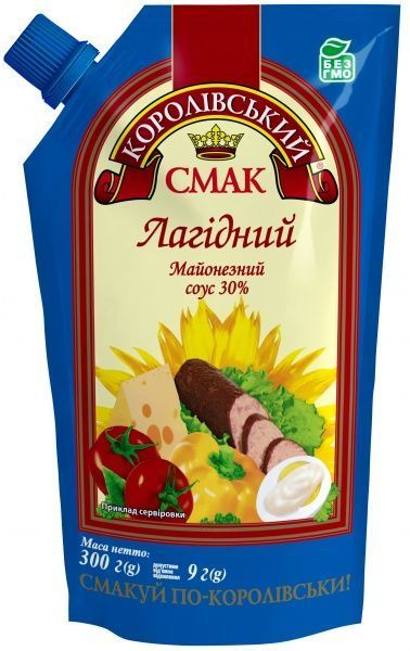 Соус майонезный Королівський смак 30% Нежный д/п 300 г