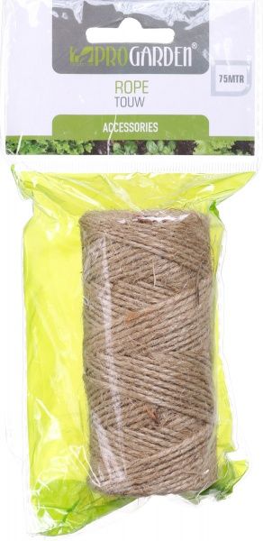 Мотузка ProGarden для саду 75 м коричневий