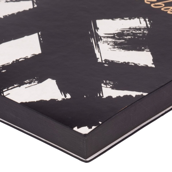 Щоденник недатований чорний із білим YES Perfectly A5 2022