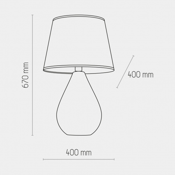 Настольная лампа декоративная TK Lighting Lacrima 1PL-5454 1x15 Вт E27 черный/золото 