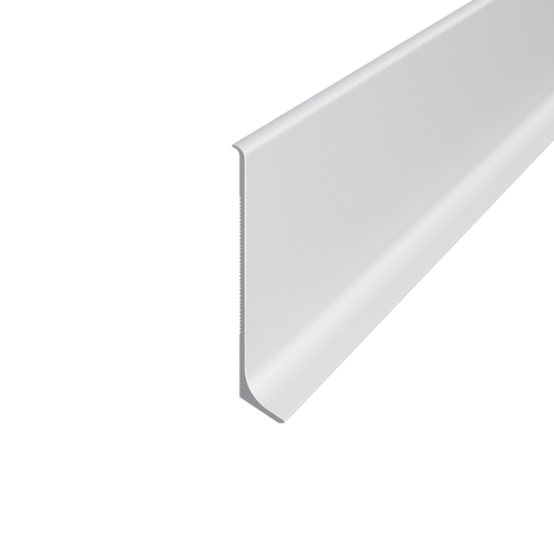 Плинтус алюминиевый накладной АЛЮПРО AS ПАС-3818 серый 80х2500 мм 