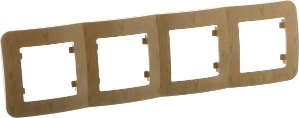 Рамка чотиримісна Makel Lillium Natural горизонтальна дуб