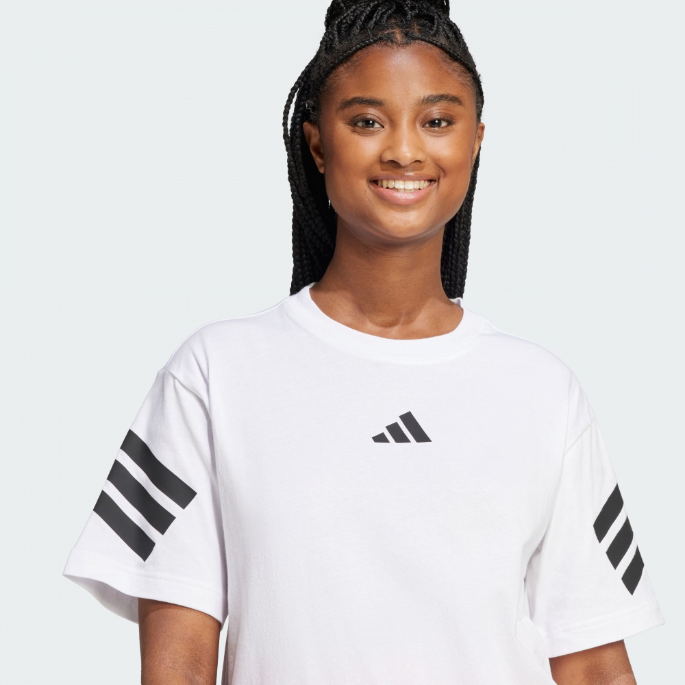 Футболка Adidas W FI 3S TEE JE0238 р.L белый