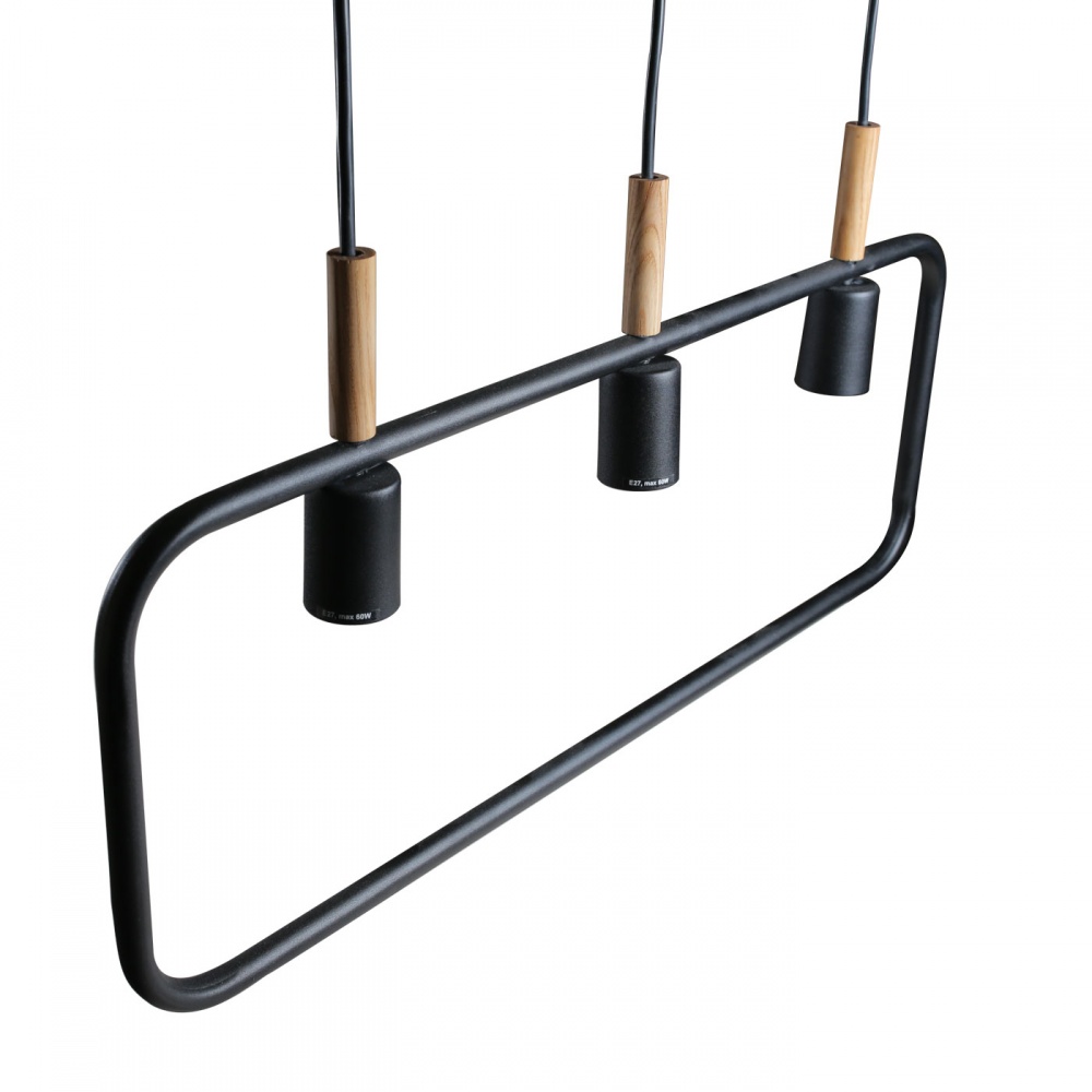 Светильник подвесной LIGHT SET OBERIH RL 700х250 мм 3x/E27 черный