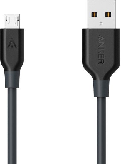 Кабель Anker USB – microUSB 0,9 м space gray Powerline V3 