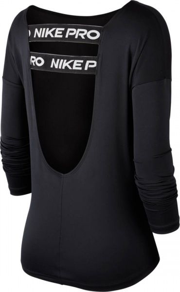 Футболка с длинным рукавом Nike W NP DRY ELASTIKA LS TOP ESSNT CJ3225-010 M черный