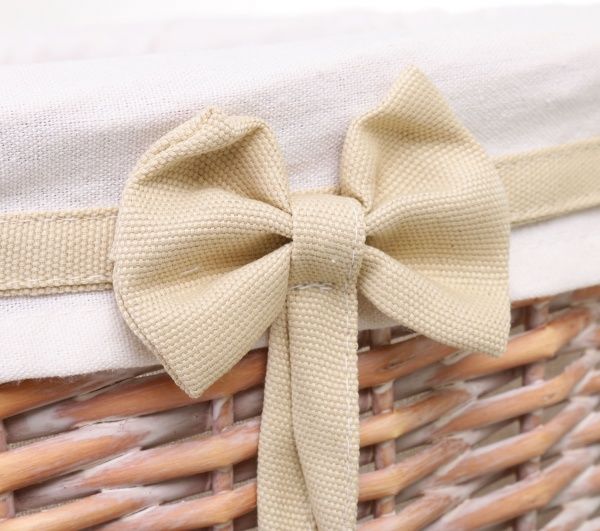 Корзина плетеная с текстилем Tony Bridge Basket детская 42x34x18 см HQ10-073-3 