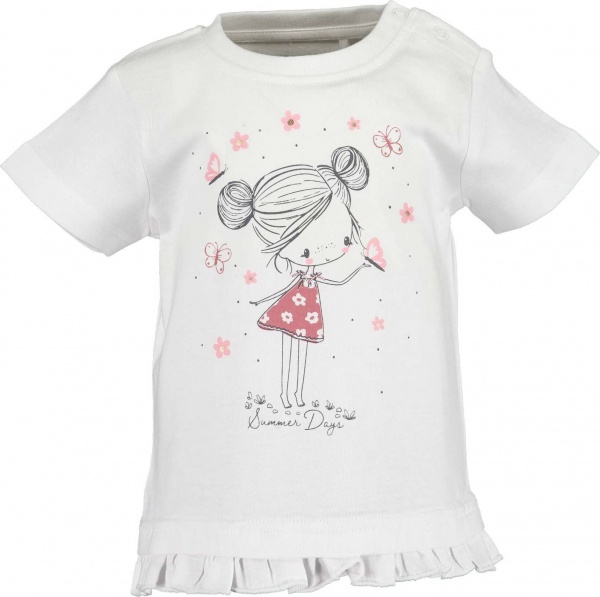 Футболка для девочек Blue Seven р.74 белый 901112 X_001_р.74 