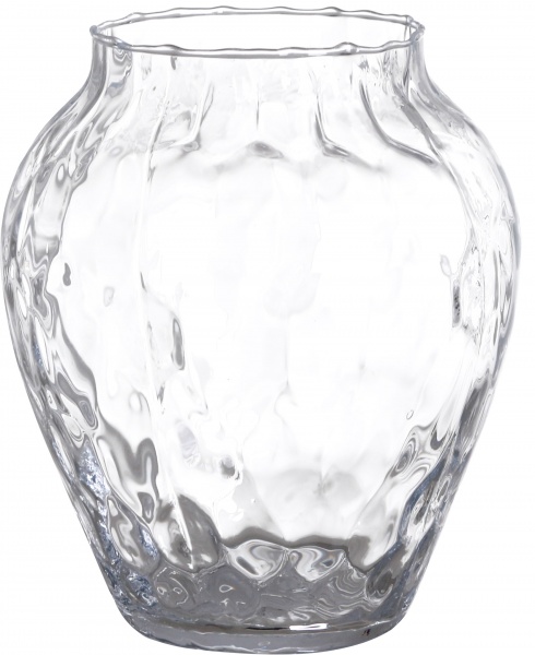 Ваза Ластівка скляна прозора 19 см 