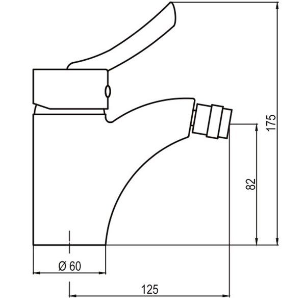 Смеситель для биде Deante Kostel 