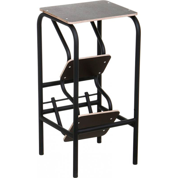Табурет-лестница Лугалпроф черный / черный 