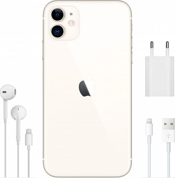 Смартфон Apple iPhone 11 4/64GB white (MWLU2FSA) 
