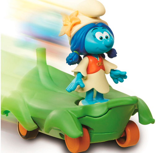 Игрушка Jakks Pacific инерционная Smurfs Smurflily on Leafboard в блистере 30877 (30872) 